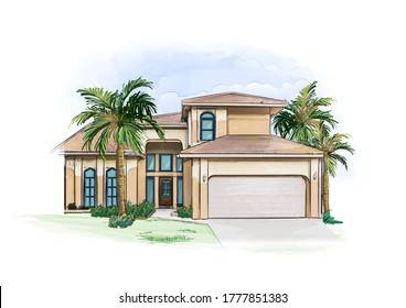 2 Storey House Drawing