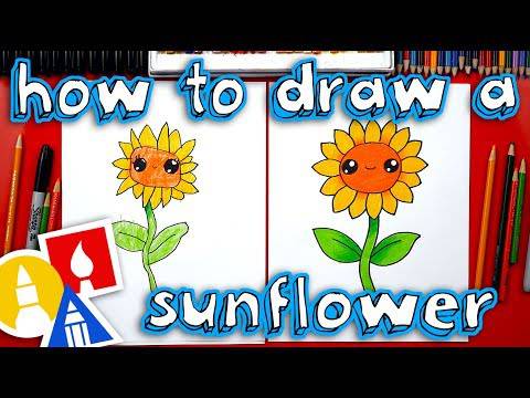 A Drawing Of A Sunflower