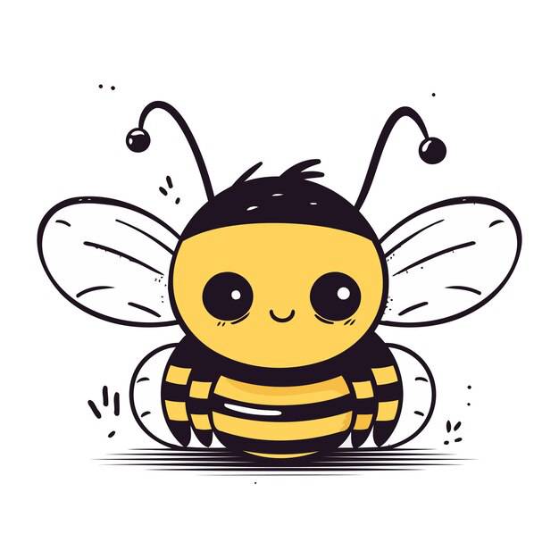 Honey Bee Cartoon Drawing
