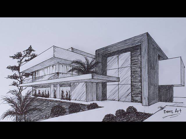House Sketch Drawing