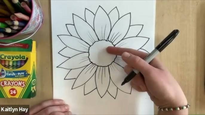 Images Of Sunflowers To Draw