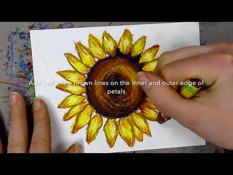 Minimalist Sunflower Drawing