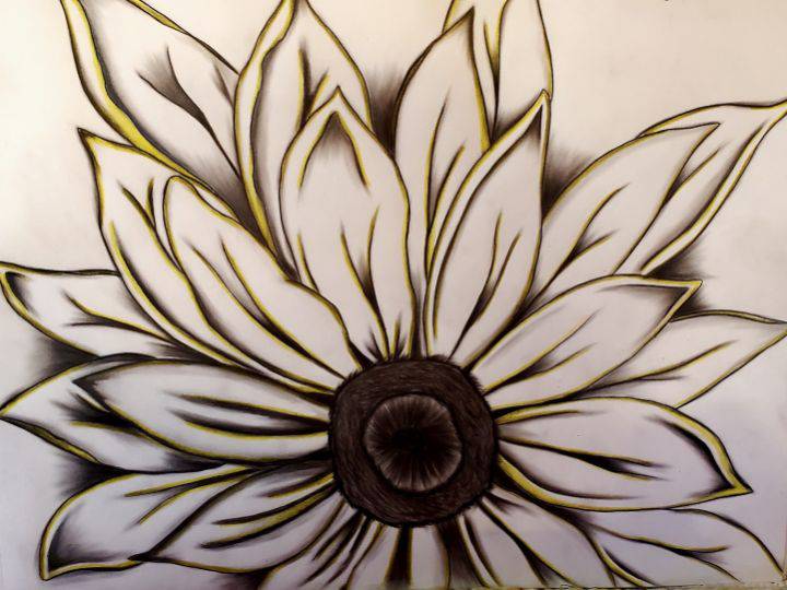 Sunflower Drawing Free
