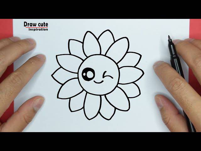 Sunflower Drawing To Color